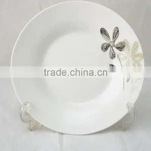 Factory Direct, 8inch Round Ceramic Plate, Porcelain Flat Plate for Lebanon thumbnail-3