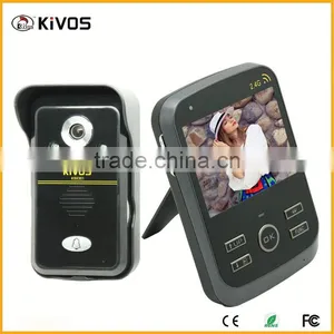 2.4Ghz 300meter Kivos Kdb300 Kivos Kdb300 Wireless Video Door Phone With Pir Auto-detection Recording thumbnail-1