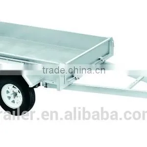 High Quality Hot Dipped Galvanized Heavy Duty 8x5ft Tandem Fully Welded Trailer thumbnail-1
