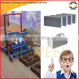 Neweek Portable Unfired Brick Hand Operated Concrete Block Making Machine thumbnail-1