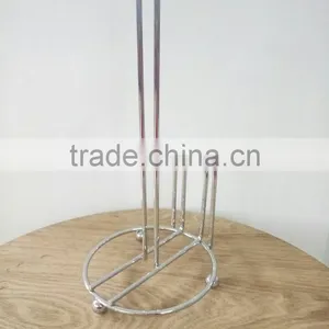 Metal Wire Chrome Paper Roll Stand/Toliet Paper Roll Holder thumbnail-1