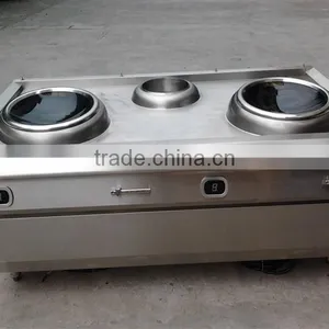 Commercial Stainless Frying Stove Induction Cookerstove Two Fries Stove thumbnail-3