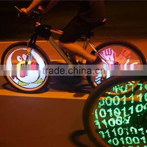 YQ8003 DIY Programmable Bicycle Spoke Bike Wheel LED Light Double Sided Screen Display Image Waterproof For 26 Inches Bicycle thumbnail-1