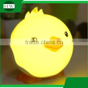 Children Plastic Cartoon Mini Duck Shape Usb Charge Led Night Lamp Light thumbnail-3