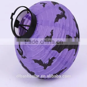 Halloween Decorations Holiday Light of Pumpkin Paper Hanging Lantern Electric Lanterns thumbnail-1