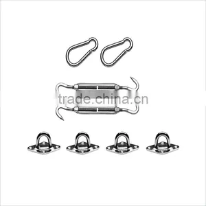 Sun Shade Sail Hardware Turnbuckle Snap Hook Paid Eye 8mm thumbnail-1
