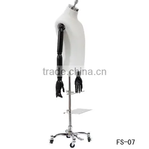 2015 New Mannequin Torso Wooden Arm Fabric Mannequin thumbnail-1