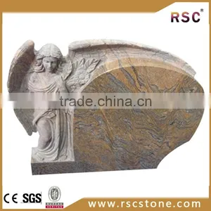 Carved Angel Sunflower Headstone thumbnail-1