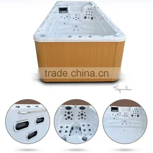 Fiberglass Swimming Pool Make of Acrylic Spa Swimming Pool With Massage Jets thumbnail-6