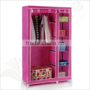 Portable Non-Woven Fabric Wardrobe Cloghtes Storage Cabinet thumbnail-1