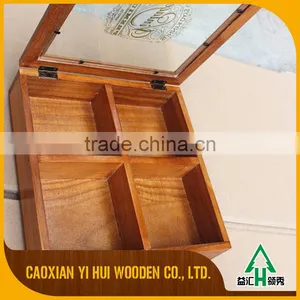 MDF Wooden Box Custom Wooden Box With Glass Top thumbnail-6