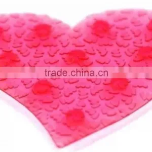 Heart Non-Slip PVC Mini Bath Mats,Heart PVC Anti Slip Bath Tub Appliques W/suction Cup, Customized Pvc Mini Bathroom Mat thumbnail-1