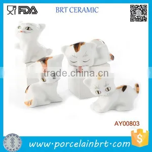 Lovely Small Cearmic Cat Figurine thumbnail-2