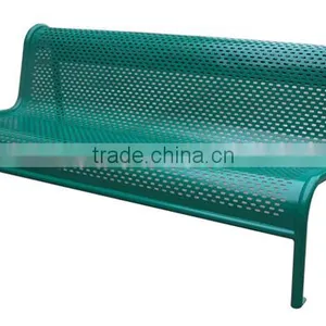 Decorative Comfortable Metal Outdoor Bench thumbnail-5