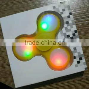 Hot Selling Desk Toy Finger Fidget Spinner With Led Light thumbnail-1