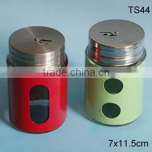 Mini Cylinder Glass Salt and Pepper Bottle thumbnail-1