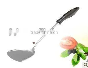 Stainless Steel Solid Turner Kitchen Utensils With SGS Silicone Coated thumbnail-1