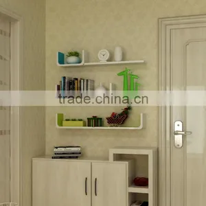 Hot Sale Book Shelf Set of 3 U Shape Wood Wall Shelf DIY Home Wall Decorative Floating Wall Shelf Wholesale thumbnail-3