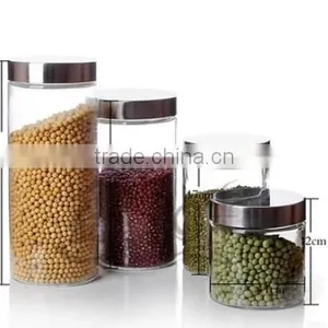 Food Use and Eco-Friendly/Folding/Stocked Feature Glass Jar With Glass Lid thumbnail-2