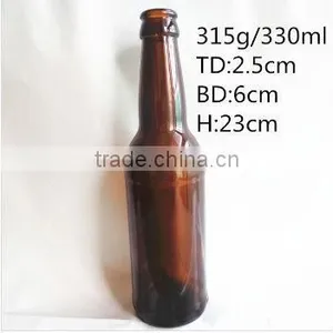 12 oz Amber Beer Glass Bottles thumbnail-1