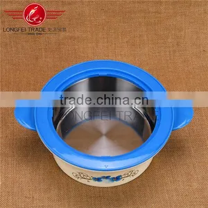 4pcs Fresh-keeping Box, 0.5L, 1L, 1.5L, 2L Food Warmer ,lunch-box, Plastic Outer+ Stainless Steel Inner Storage thumbnail-4