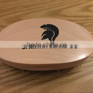 Beard Brush - 100% Wild Boar Bristles - Natural Sustainable Wood - Ideal for Beard thumbnail-3