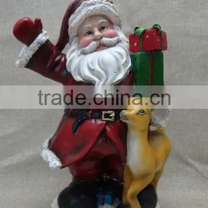 Resin Christmas Santa Clause Figurine Decoration thumbnail-2