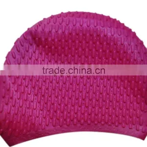 2015 New Stylish Silicone Swimming Caps for Long Hair(CAP-1201) thumbnail-2