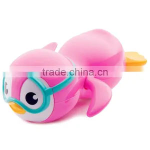 2015 New Hot Lovely Cute Wind Up Swimming Penguin Baby Bath Toy From Dongguan ICTI Manufacturer thumbnail-1