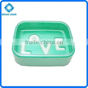 Hot Sale Cheap Plastic Heart Botton Soap Box thumbnail-1