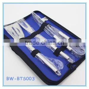 High Quality Stainless Steel Barbecue Tool Set With Spatula Fork And Tong thumbnail-1