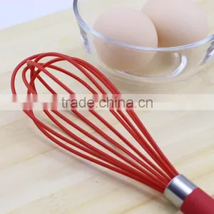 Red Silicone 5 Wire Loops Egg Beater thumbnail-2