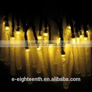 2016 New Popular Solar Power Waterproof 20 LED Bubble Bar Fairy String Lights Party Wedding Xmas Outdoor Decoration thumbnail-4
