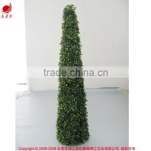 Hot Sell Plastic Milan Grass Tower for Garden Decoration Topiary Grass for Showcase Decoration thumbnail-1