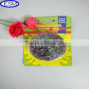 2015 Hot Sale Blister Card Stainless Steel Pot Scrubber thumbnail-1