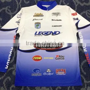 Hongen Apparel Popular Sales Dye Sublimation Qucik Dry Custom Fishing Jersey, Waterproof Fishing Clothing thumbnail-1