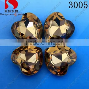 Loose Light Smoked Topaz Color Crystal Jewelry Fancy Glass Stone thumbnail-1