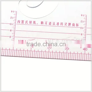 Kearing Brand 1/4 Transparent Non Toxic Sandwich Line Scale Ruler 1:4/1:5 #8545 thumbnail-4