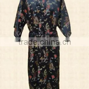 3 Different Colors for Silk Kimono Robes thumbnail-1