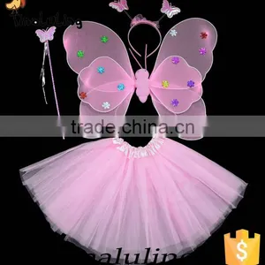 Multicolor Kids Halloween Butterfly Fairy Wings Magic Wings Accessory thumbnail-6
