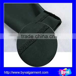 Custom Wholesale 100% Cotton Men's Bottle Green Blank O Neck Long Sleeve T Shirts thumbnail-3