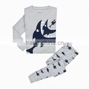 S15864A High Quality Wholesale Children Organic Cotton Pajamas Sleepwear thumbnail-1