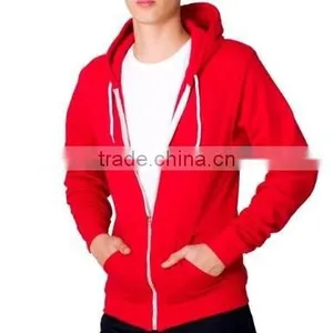 Red Fleece Hoodie/hoodies Sweatshirt thumbnail-4