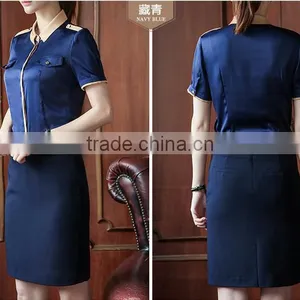 Custom High Quality Short Sleeve Latest Beautiful Blouse Styles Formal Shirt Blouse Pattern thumbnail-4