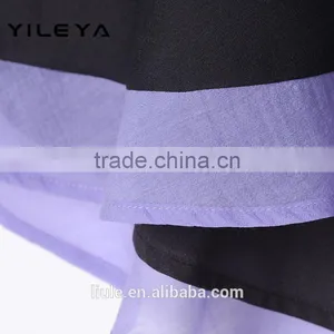 Lovely Purple Hem Designed Casual Women Short Front Long Back Skirts thumbnail-4