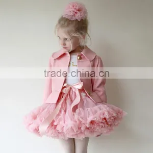 Cheap 2015 Multi Color Summer Boutique Baby Dance Tutu Skirts Chiffon Pettiskirt Tutu Newborn Valentine Petit Skirt Fluffy thumbnail-1