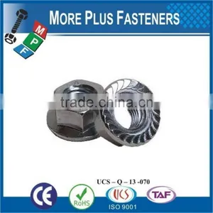 Made in Taiwan DIN 6923 Steel Class 8 Zinc Plated Stainless Steel Flange Nut DIN 6923 thumbnail-4