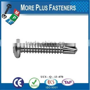 Made in Taiwan Self Tapping Self Drilling Screw With Raised Head Philips DIN 7504N Steel Case Hardened White Zinc Plated thumbnail-5