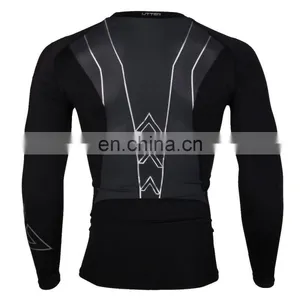 Hot -sale China Mens Sports Clothes / Long Sleeve Compression Top / Customed Men's Golds Gym t Shirt thumbnail-4