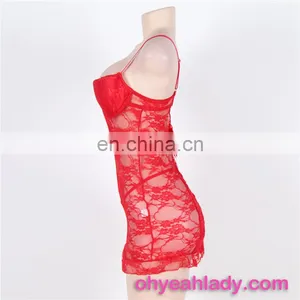 2017 Wholesale Lace Sexy Babydoll Lingerie for Girls thumbnail-5